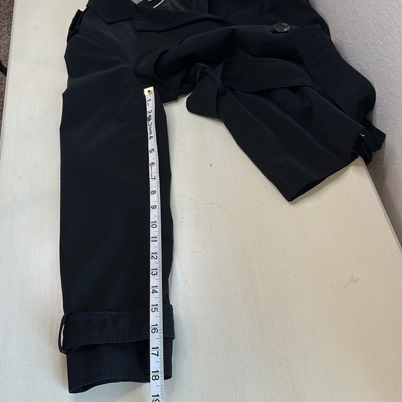 Croft & Barrow Black Short Trench Coat Size Small - Picture 13 of 15